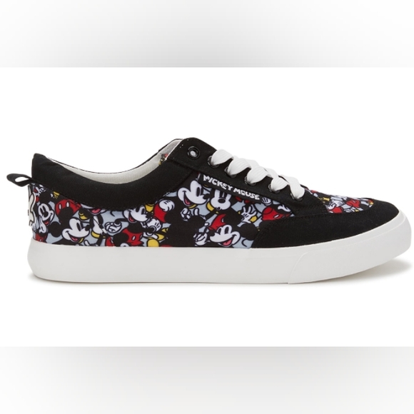 Disney's Men's Mickey Mouse Graphic Print Low Top Sneakers     Size 11.5    NWT - Picture 2 of 14